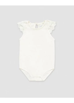 BODY MUSCULOSA CON VOLADO PUNTILLA EN MANGA - PIOPPA (BD-MADELEINE)