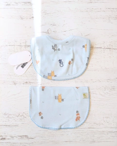 SET BABERO Y BABITA FUTBOL CELESTE - BROTECITOS (BROSET2-FUL) - comprar online