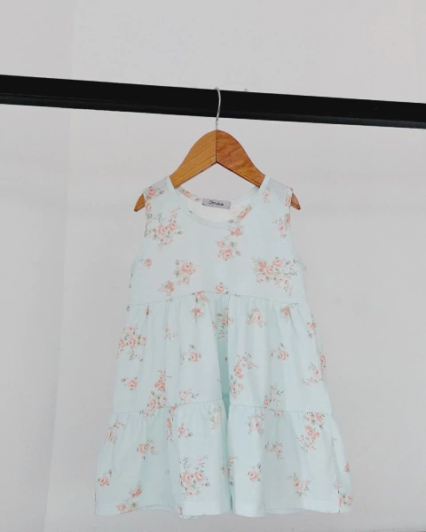 VESTIDO FLORCITAS ACQUA - OHNISKA (OH900247V02-24)