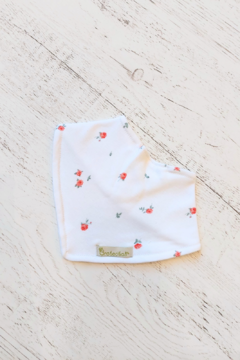 BABERO BANDANA ROSITAS ROJAS - BROTECITOS (BROBABEBAN-F31)
