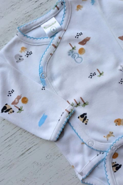 AJUAR 8 PIEZAS SELVA BLANCO: MANTA, BODY, BATITA, RANITA, BABERO, BABITA, GORRO Y MI (BROSET8P-FR) - Mamá Coneja