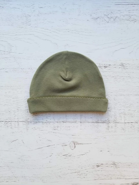 GORRO VERDE OLIVA ALGODON - BROTECITOS (BROGO-04O)