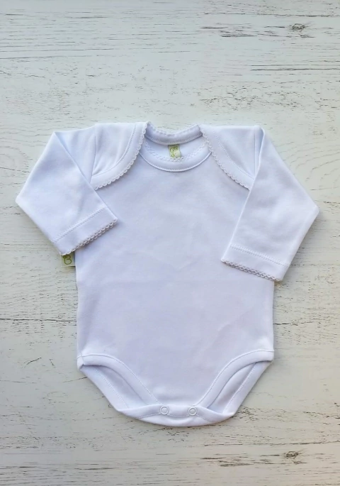 BODY ML BLANCO CUELLO AMERICANO - BROTECITOS (BROBOAM-01)