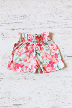 SHORT JERSEY PINCELADAS ROSAS C/VERDE - BROTECITOS (BROSHORTEE-243)