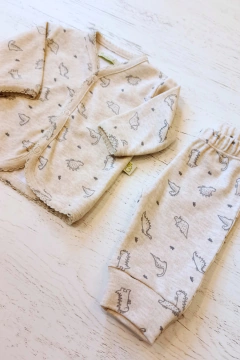 CONJUNTO MINI DINO ARENA CAMPERA Y PANTALÓN INTERLOCK - BROTECITOS (BROCAYPAINT-MD) - comprar online