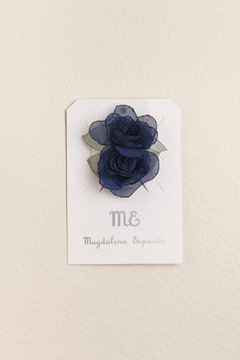 PAR DE GOMITAS CON FLOR - MAGDALENA ESPOSITO (ME9988Q) - Mamá Coneja