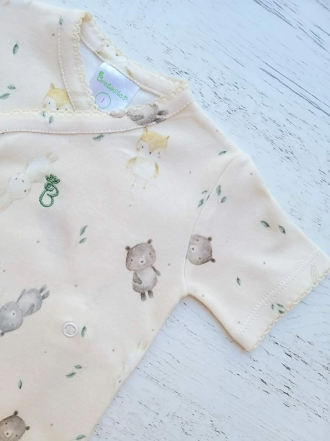 BODY CRUZADO MC ANIMALITOS NATURAL - BROTECITOS (BROBOMC-EI)