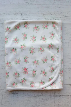 MANTA BOUQUET NATURAL ALGODÓN DOBLE PIMA - BROTECITOS (BROMA-EP) - comprar online