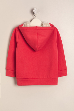 CAMPERA DE FRIZA CON CAPUCHA FORRADA CON PIEL FRUTILLA - MAGDALENA ESPOSITO EVERYDAY (E42151058) - comprar online