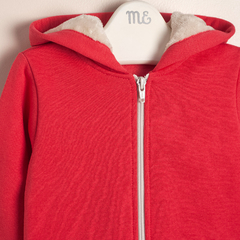 CAMPERA DE FRIZA CON CAPUCHA FORRADA CON PIEL FRUTILLA - MAGDALENA ESPOSITO EVERYDAY (E42151058) en internet