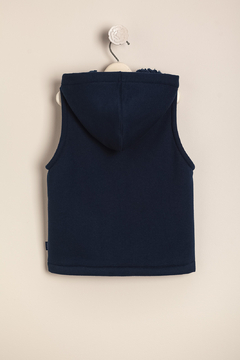 CHALECO DE FRIZA FORRADO CON PIEL BLUE - MAGDALENA ESPOSITO EVERYDAY (E42154073-21) - comprar online