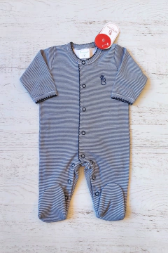 ENTERITO APERTURA DELANTERA RAYITAS AZULES - BROTECITOS (BROENT-GM) - tienda online