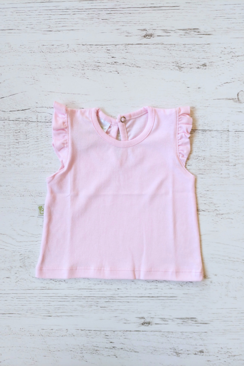 REMERA BEBA CON VOLADO EN HOMBRO - BROTECITOS (BROREMERAN-03)
