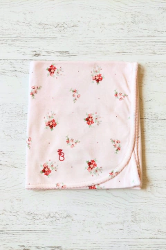 MANTA POEMA ROSA ALGODÓN DOBLE - BROTECITOS (BROMA-GP)