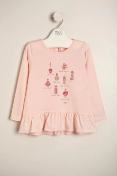 REMERA C/ VOLADO ESTAMP LES PARFUMS - MAGDALENA ESPOSITO EVERYDAY (E40141455-03)