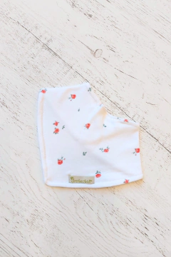 BABERO BANDANA ROSITAS ROJAS - BROTECITOS (BROBABEBAN-F31) - comprar online