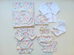 AJUAR 8 PIEZAS PETALOS ROSA PIMA: MANTA, BODY, BATITA, RANITA, BABERO, BABITA, GORRO Y MITONES (BROSET8P-CU) en internet