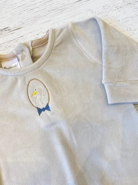 ENTERITO DE PLUSH BORDADO PATO - BROTECITOS (B611209PB-50)