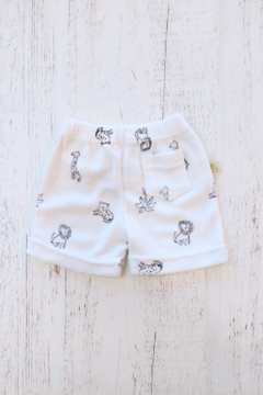 SHORT TOWEL LEON BLANCO - BROTECITOS (BROSHORTTO-GG) - comprar online