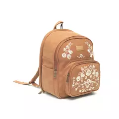 GOLDIE FLOWERS BROWN - ECOCUERO GAMUZADO - GLOBBA (GLO105) en internet