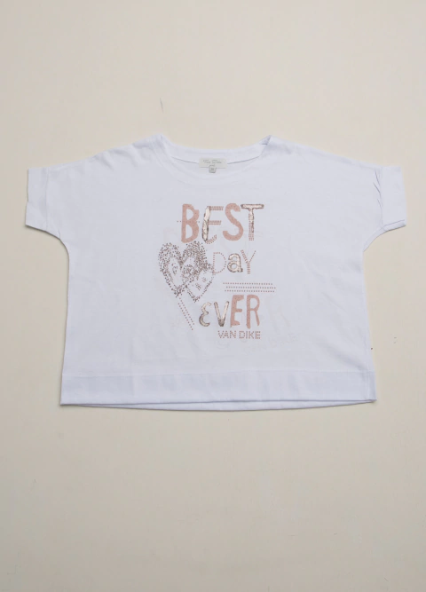 REMERA MC -BEST DAY- ESTAMPA - VAN DIKE (VD10518-01)