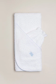 TOALLON CON MANOPLA Y LOGO - MAGDALENA ESPÓSITO (ME42524-12)