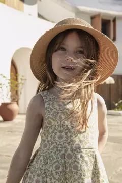 VESTIDO LINO ESTAMPADO (V-GARDENIA) - comprar online