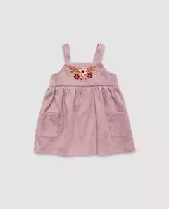 VESTIDO PECHERA BORDADA - PIOPPA (VB-PENELOPE) - Mamá Coneja