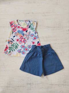 CONJUNTO BEBA REMERA Y SHORT ESTAMPADO - BROTECITOS (BROREMYSHORTN-E)