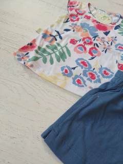 CONJUNTO BEBA REMERA Y SHORT ESTAMPADO - BROTECITOS (BROREMYSHORTN-E) - comprar online