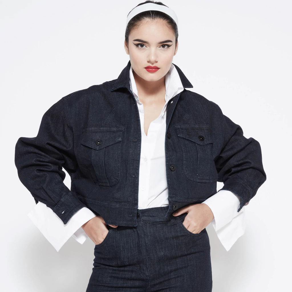 Mini Jacket Blue Denim thumbnail 3