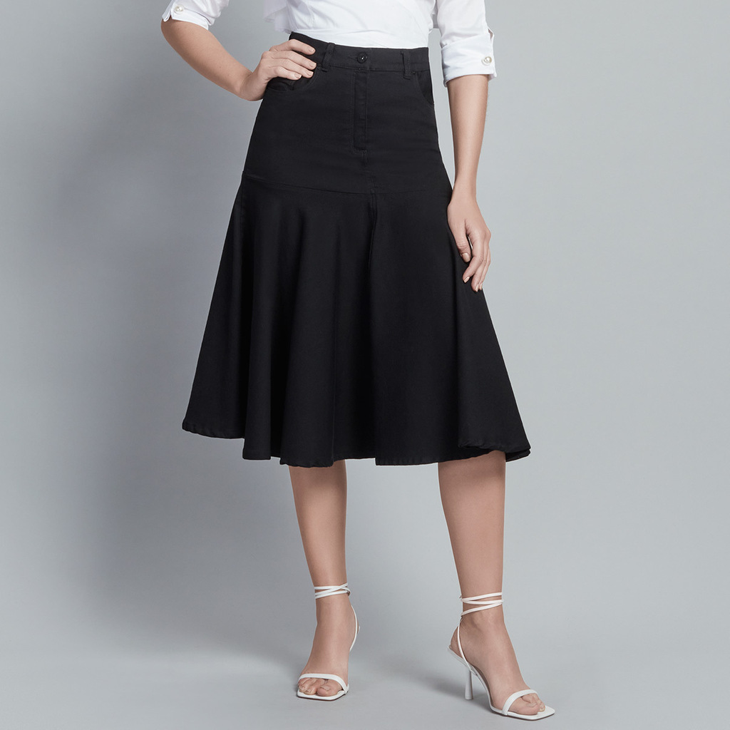 Falda Corolle Black Denim thumbnail 3