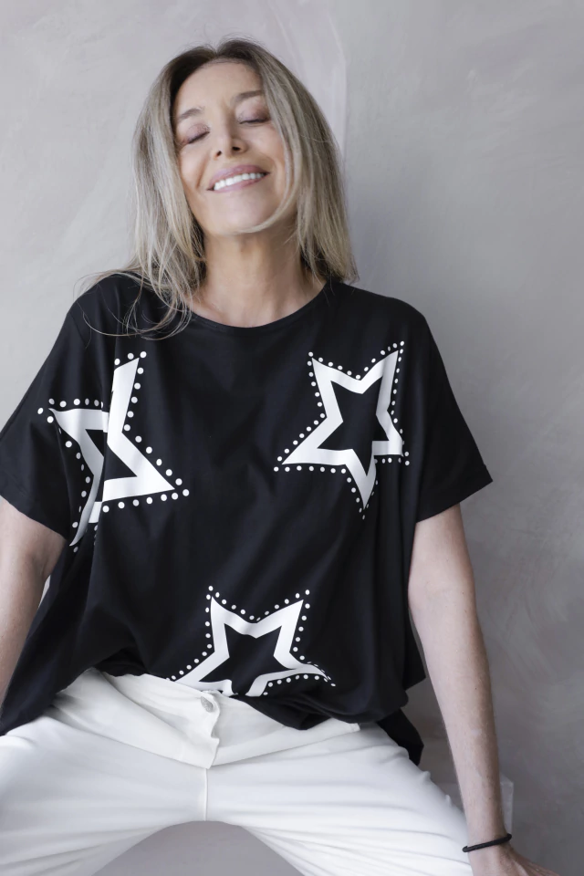 Remerón esmeralda big stars (xxl) negro — imagen 9