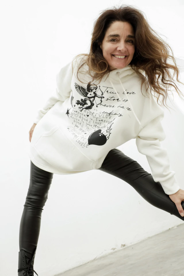 Maxi buzo oversized xl xxl friza we are crudo premium
