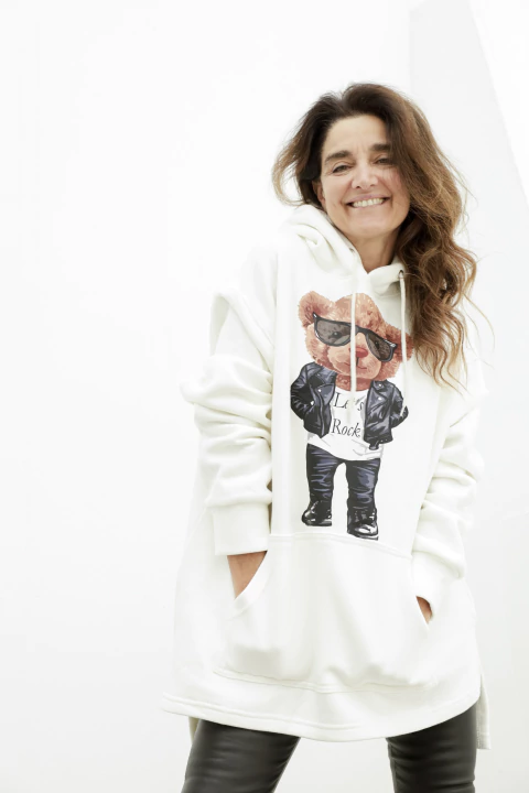 Maxi Buzo Oversized (XL/XXL) FRIZA BEAR CRUDO PREMIUM -AW25 - comprar online