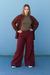 Maxi Palazzo GABARDINA SOFT BORDO (42 al 50 ) AW25 - comprar online