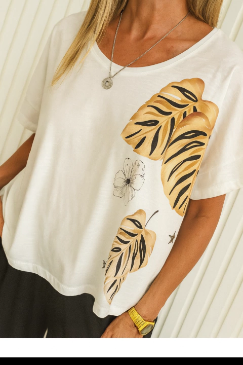 Remerón ESMERALDA NATURAL SELVA (XXL) - comprar online