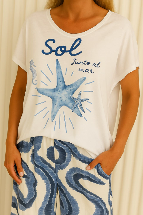 Remerón ESMERALDA (XXL) SOL - WHITE - comprar online