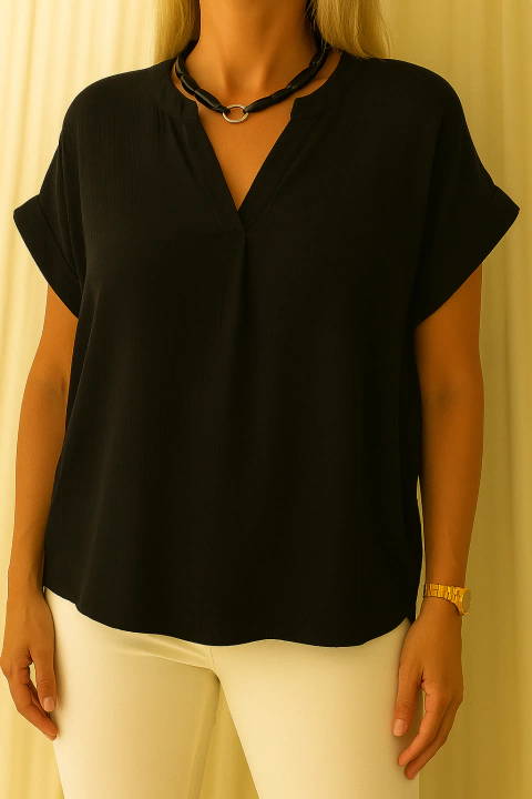 BLUSA MAO LINO BAMBULA - BLACK (XL/XXL) - comprar online