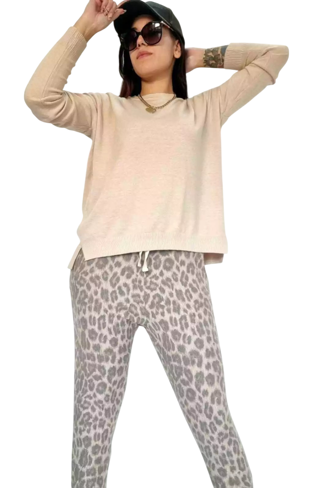 Pack de 3 sweater corto básico Beige, gris y negro — imagen 2