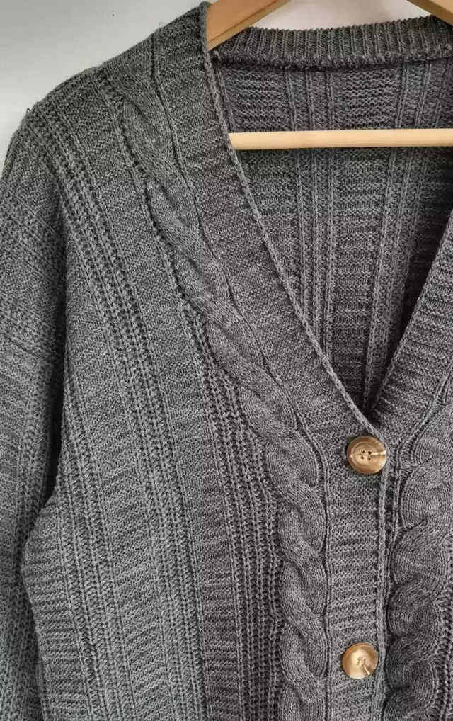 Pack x 3 cardigan largo trenzado L/XL — imagen 8