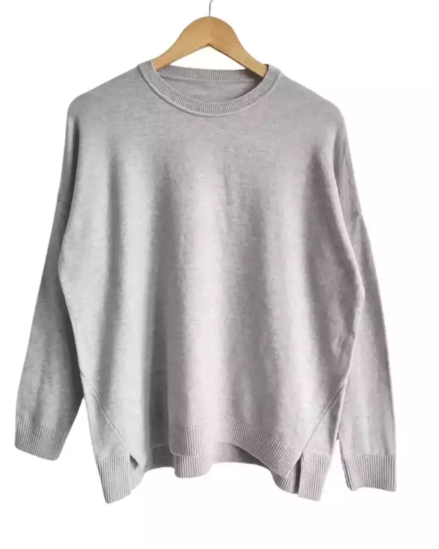 Pack de 3 sweater corto básico Beige, gris y negro — imagen 4