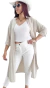Vestido Camisero LINO SAND OVERSIZED (XL) AW25 - Kuwana Shop