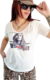Remera V PREMIUM GIGI Natural Flamee ( 4 talles) - Kuwana Shop
