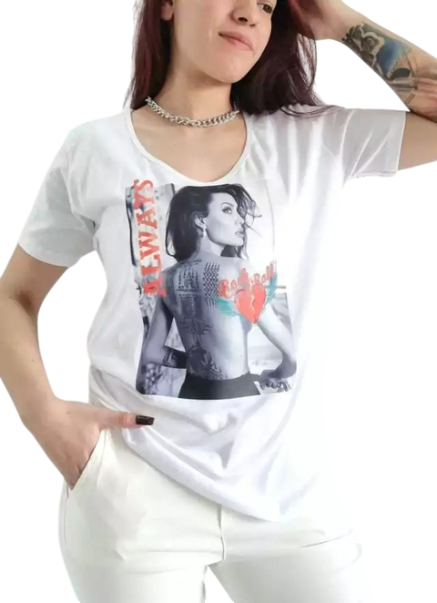 Remera V PREMIUM ALWAYS White ( 4 talles)