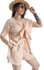 SET LIBORE LINO BAMBULA Kimono + Short (42 al 50) SAND - Kuwana Shop