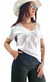 Remera V PREMIUM EYE White - (4 talles) en internet