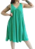 Vestido (XXL) Evase Green Parrot
