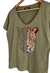 Remera V PREMIUM TIGER Verde Olive ( 4 talles) en internet