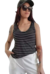 Musculosa V Rayada BLACK (M al XL)